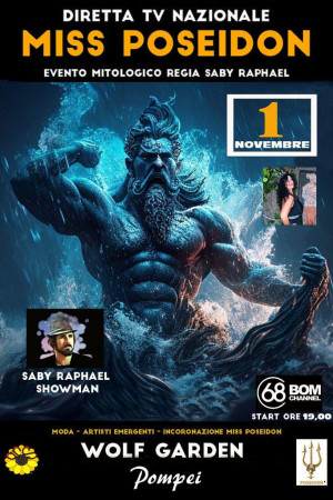 A Pompei " Miss Poseidón " con  Saby Raphael